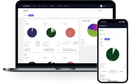 Statistici agricole generate de AgroCity