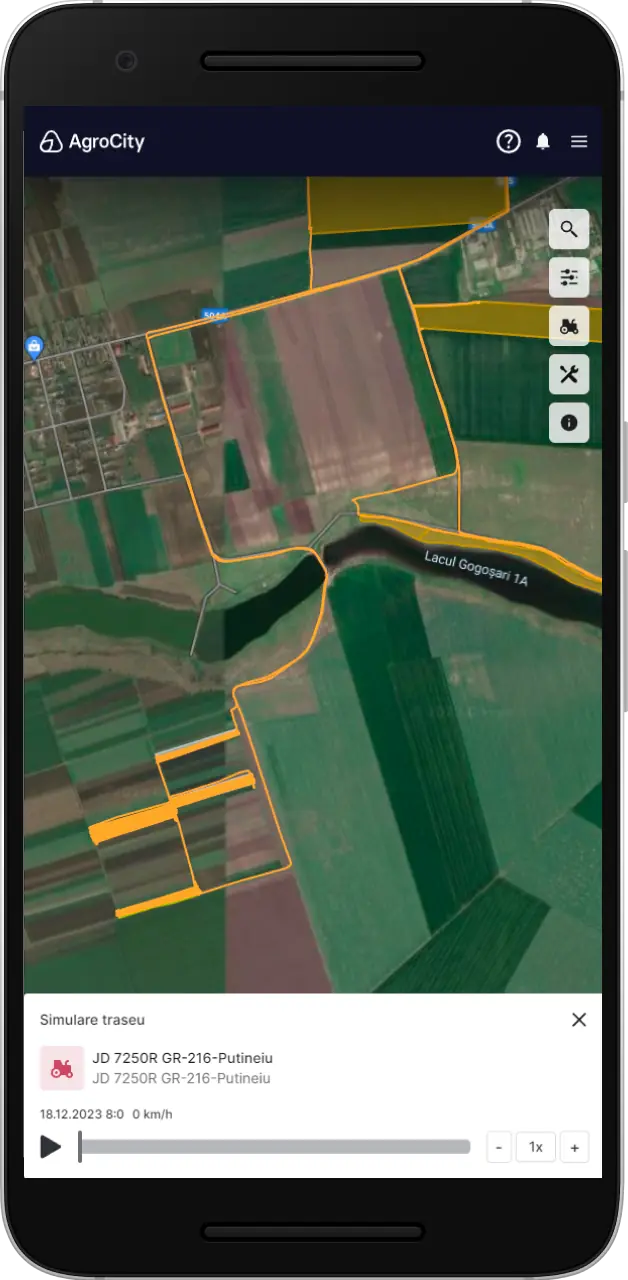 Trasee utilaje AgroCity